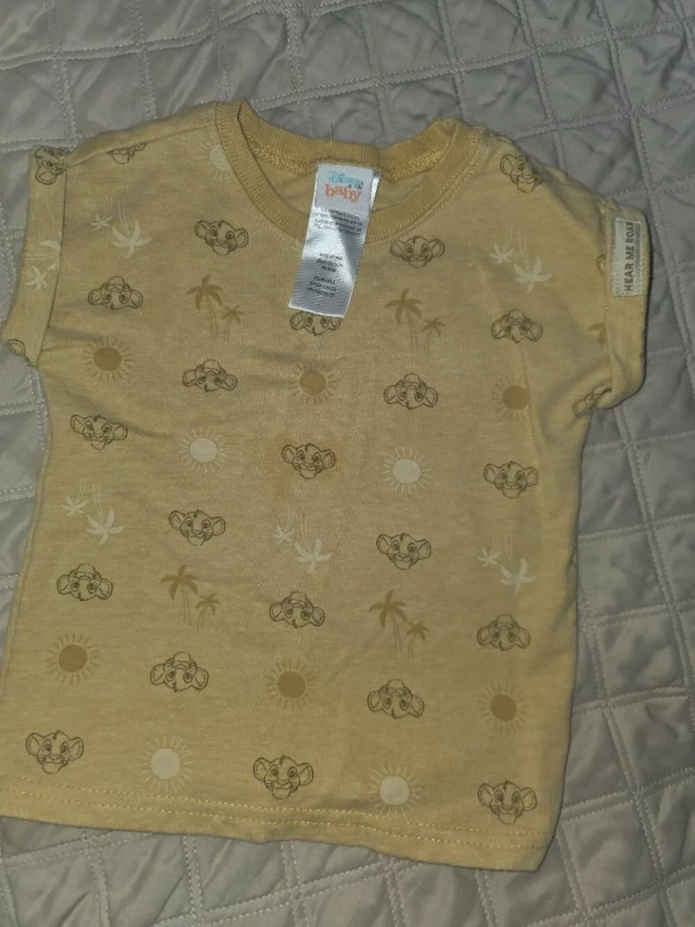 Disney Baby Lion King Simba 2-Piece Short Set 24M Toddler Boys Outfit